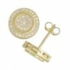 Designs By Gioelli Men's Gold Tone Sterling Silver Cubic Zirconia Stud Earrings -Designs by Gioelli Shop unnamed file 489