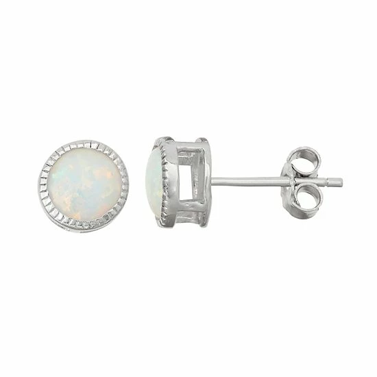 Designs by Gioelli Sterling Silver Lab-Created Opal Milgrain Stud Earrings Designs By Gioelli Sterling Silver Lab-Created Opal Milgrain Stud Earrings -Designs by Gioelli Shop unnamed file 513