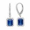 Designs By Gioelli Lab-Created Blue And White Sapphire Sterling Silver Drop Earrings -Designs by Gioelli Shop unnamed file 549