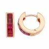 Designs By Gioelli Lab-Created Ruby 14k Rose Gold Over Silver Huggie Hoop Earrings 1 Designs By Gioelli Lab-Created Ruby 14k Rose Gold Over Silver Huggie Hoop Earrings -Designs by Gioelli Shop unnamed file 551