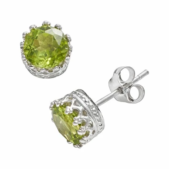 Designs by Gioelli Sterling Silver Peridot Crown Stud Earrings Designs By Gioelli Sterling Silver Peridot Crown Stud Earrings -Designs by Gioelli Shop unnamed file 587