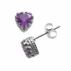 Designs By Gioelli Sterling Silver Amethyst Heart Crown Stud Earrings -Designs by Gioelli Shop unnamed file 596
