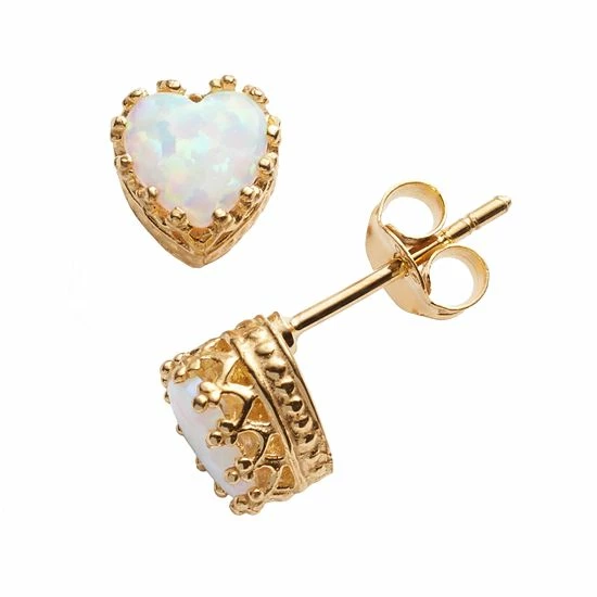 Designs by Gioelli 14k Gold Over Silver Lab-Created Opal Heart Crown Stud Earrings Designs By Gioelli 14k Gold Over Silver Lab-Created Opal Heart Crown Stud Earrings -Designs by Gioelli Shop unnamed file 612