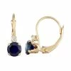 Designs By Gioelli 10k Gold Round-Cut Lab-Created Sapphire & White Zircon Leverback Earrings 2 Designs By Gioelli 10k Gold Round-Cut Lab-Created Sapphire & White Zircon Leverback Earrings -Designs by Gioelli Shop unnamed file 615