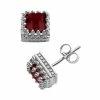 Designs By Gioelli Sterling Silver Genuine Garnet Sapphire Crown Stud Earrings -Designs by Gioelli Shop unnamed file 639