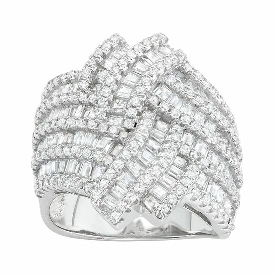 Designs by Gioelli Sterling Silver Cubic Zirconia Basketweave Ring Designs By Gioelli Sterling Silver Cubic Zirconia Basketweave Ring -Designs by Gioelli Shop unnamed file 647