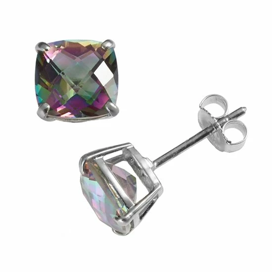 Designs By Gioelli Sterling Silver Rainbow Quartz Stud Earrings 3 Designs By Gioelli Sterling Silver Rainbow Quartz Stud Earrings