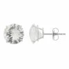 Designs By Gioelli Lab-Created White Sapphire 10k White Gold Stud Earrings -Designs by Gioelli Shop unnamed file 661