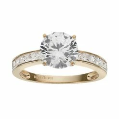 Designs By Gioelli Cubic Zirconia 10k Gold Ring White