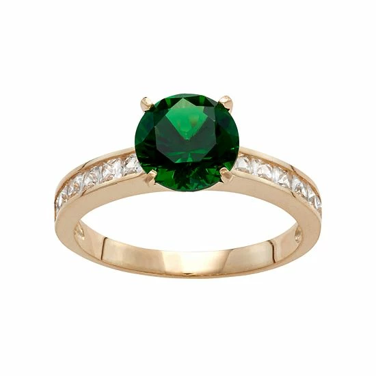 Designs by Gioelli 10k Gold Simulated Emerald & Lab-Created White Sapphire Ring Designs By Gioelli 10k Gold Simulated Emerald & Lab-Created White Sapphire Ring -Designs by Gioelli Shop unnamed file 7