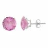 Designs By Gioelli Lab-Created Pink Sapphire 10k White Gold Stud Earrings -Designs by Gioelli Shop unnamed file 716