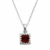 Designs By Gioelli Sterling Silver Garnet Square Pendant 2 Designs By Gioelli Sterling Silver Garnet Square Pendant -Designs by Gioelli Shop unnamed file 720