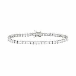 Designs By Gioelli Sterling Silver Cubic Zirconia Tennis Bracelet