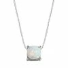 Designs By Gioelli Sterling Silver Lab-Created Opal Pendant