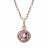 Designs By Gioelli 14k Rose Gold Over Silver Simulated Morganite Pendant -Designs by Gioelli Shop unnamed file 745