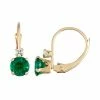 Designs By Gioelli 10k Gold Round-Cut Lab-Created Emerald & White Zircon Leverback Earrings -Designs by Gioelli Shop unnamed file 757