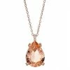 Designs By Gioelli 14k Rose Gold Over Silver Simulated Morganite Teardrop Pendant Necklace -Designs by Gioelli Shop unnamed file 766