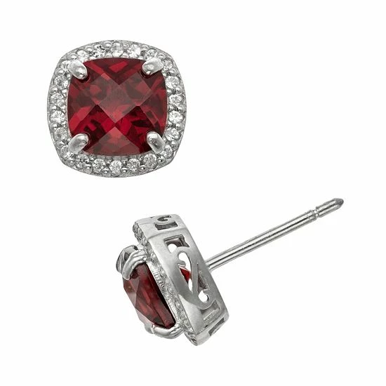 Designs by Gioelli Sterling Silver Garnet and Lab-Created White Sapphire Halo Stud Earrings Designs By Gioelli Sterling Silver Garnet And Lab-Created White Sapphire Halo Stud Earrings -Designs by Gioelli Shop unnamed file 780