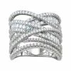 Designs By Gioelli Sterling Silver Cubic Zirconia Crossover Ring -Designs by Gioelli Shop unnamed file 786
