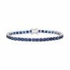 Designs By Gioelli Sterling Silver Lab-Created Sapphire Tennis Bracelet -Designs by Gioelli Shop unnamed file 796