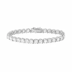 Designs By Gioelli Cubic Zirconia Sterling Silver Tennis Bracelet