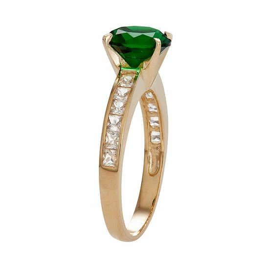 Designs by Gioelli 10k Gold Simulated Emerald & Lab-Created White Sapphire Ring Designs By Gioelli 10k Gold Simulated Emerald & Lab-Created White Sapphire Ring -Designs by Gioelli Shop unnamed file 8