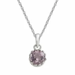 Designs By Gioelli Sterling Silver Amethyst Pendant