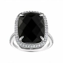 Designs By Gioelli Sterling Silver Gemstone Ring Lab Created Blck Spnl -Designs by Gioelli Shop unnamed file 818