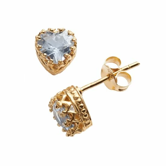Designs by Gioelli 14k Gold Over Silver Lab-Created Aquamarine Heart Crown Stud Earrings Designs By Gioelli 14k Gold Over Silver Lab-Created Aquamarine Heart Crown Stud Earrings -Designs by Gioelli Shop unnamed file 830