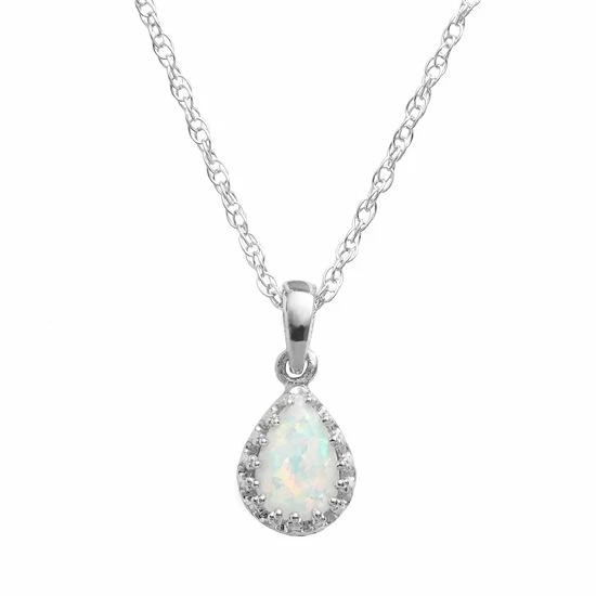 Designs by Gioelli Sterling Silver Lab-Created Opal Teardrop Pendant Designs By Gioelli Sterling Silver Lab-Created Opal Teardrop Pendant -Designs by Gioelli Shop unnamed file 836