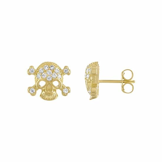 Designs by Gioelli Men's Cubic Zirconia Skull Stud Earrings Designs By Gioelli Men's Cubic Zirconia Skull Stud Earrings -Designs by Gioelli Shop unnamed file 838