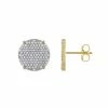 Designs By Gioelli Men's Cubic Zirconia Pave Stud Earrings