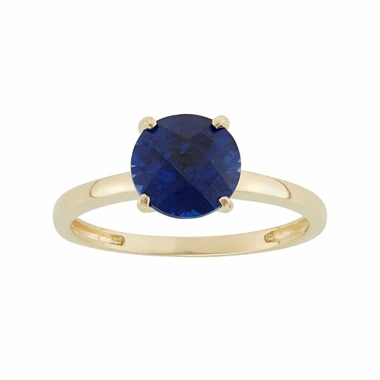 Designs by Gioelli Lab-Created Sapphire 10k Gold Ring Designs By Gioelli Lab-Created Sapphire 10k Gold Ring -Designs by Gioelli Shop unnamed file 867