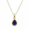 Designs By Gioelli 14k Gold Over Silver Lab-Created Sapphire Teardrop Pendant -Designs by Gioelli Shop unnamed file 870