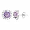 Designs By Gioelli Amethyst & White Topaz 10k White Gold Halo Stud Earrings 2 Designs By Gioelli Amethyst & White Topaz 10k White Gold Halo Stud Earrings -Designs by Gioelli Shop unnamed file 872