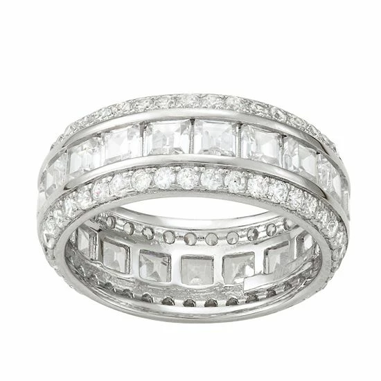 Designs by Gioelli Sterling Silver Cubic Zirconia Eternity Band Ring Designs By Gioelli Sterling Silver Cubic Zirconia Eternity Band Ring -Designs by Gioelli Shop unnamed file 880