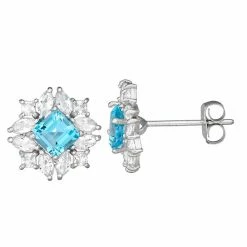 Designs By Gioelli 10k White Gold Gemstone & Lab-Created White Sapphire Stud Earrings 4 Designs By Gioelli 10k White Gold Gemstone & Lab-Created White Sapphire Stud Earrings -Designs by Gioelli Shop unnamed file 884