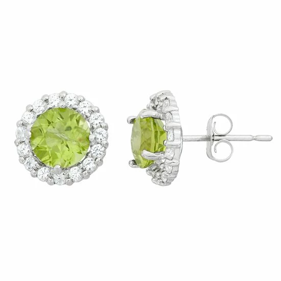 Designs by Gioelli Peridot & White Topaz 10k White Gold Halo Stud Earrings Designs By Gioelli Peridot & White Topaz 10k White Gold Halo Stud Earrings -Designs by Gioelli Shop unnamed file 887