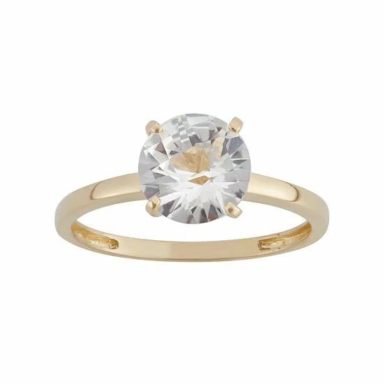 Designs by Gioelli Lab-Created White Sapphire 10k Gold Ring Designs By Gioelli Lab-Created White Sapphire 10k Gold Ring -Designs by Gioelli Shop unnamed file 912