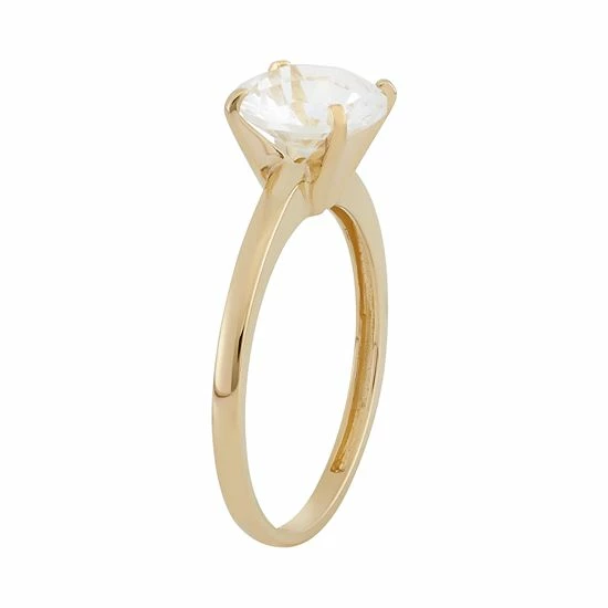 Designs by Gioelli Lab-Created White Sapphire 10k Gold Ring Designs By Gioelli Lab-Created White Sapphire 10k Gold Ring -Designs by Gioelli Shop unnamed file 913