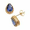 Designs By Gioelli 14k Gold Over Silver Lab-Created Sapphire Crown Stud Earrings 1 Designs By Gioelli 14k Gold Over Silver Lab-Created Sapphire Crown Stud Earrings -Designs by Gioelli Shop unnamed file 919
