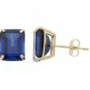 Designs By Gioelli 10k Gold Lab-Created Sapphire Emerald Cut Solitaire Stud Earrings 1 Designs By Gioelli 10k Gold Lab-Created Sapphire Emerald Cut Solitaire Stud Earrings -Designs by Gioelli Shop unnamed file 922