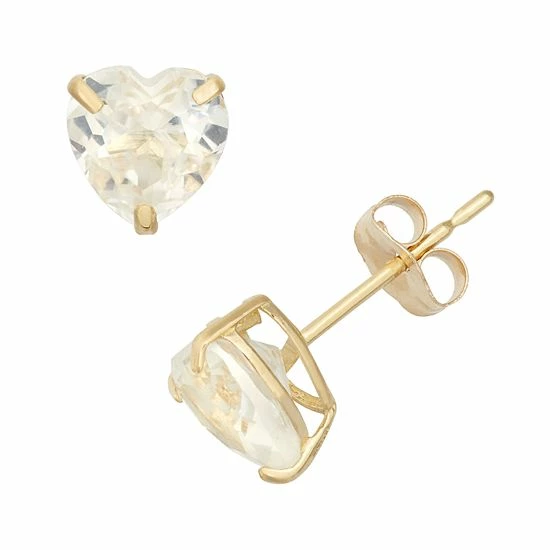 Designs by Gioelli Lab-Created White Sapphire 10k Gold Heart Stud Earrings Designs By Gioelli Lab-Created White Sapphire 10k Gold Heart Stud Earrings -Designs by Gioelli Shop unnamed file 928