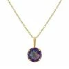 Designs By Gioelli 10k Gold Gemstone Solitaire Pendant Necklace London Blue Topaz -Designs by Gioelli Shop unnamed file 933