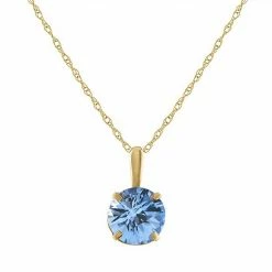 Designs By Gioelli 10k Gold Gemstone Solitaire Pendant Necklace London Blue Topaz -Designs by Gioelli Shop unnamed file 938