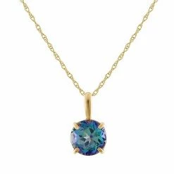 Designs By Gioelli 10k Gold Gemstone Solitaire Pendant Necklace London Blue Topaz -Designs by Gioelli Shop unnamed file 941