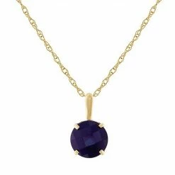 Designs By Gioelli 10k Gold Gemstone Solitaire Pendant Necklace London Blue Topaz -Designs by Gioelli Shop unnamed file 944