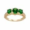 Designs By Gioelli 10k Gold Simulated Emerald & Lab-Created White Sapphire 3-Stone Ring 2 Designs By Gioelli 10k Gold Simulated Emerald & Lab-Created White Sapphire 3-Stone Ring -Designs by Gioelli Shop unnamed file 95