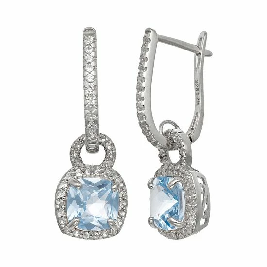 Designs by Gioelli Sterling Silver Lab-Created Aquamarine and Lab-Created White Sapphire Square Halo Drop Earrings Designs By Gioelli Sterling Silver Lab-Created Aquamarine And Lab-Created White Sapphire Square Halo Drop Earrings -Designs by Gioelli Shop unnamed file 960