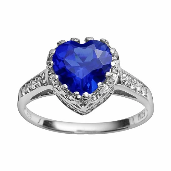 Designs by Gioelli Sterling Silver Lab-Created Sapphire and Lab-Created White Sapphire Heart Crown Ring Designs By Gioelli Sterling Silver Lab-Created Sapphire And Lab-Created White Sapphire Heart Crown Ring -Designs by Gioelli Shop unnamed file 976